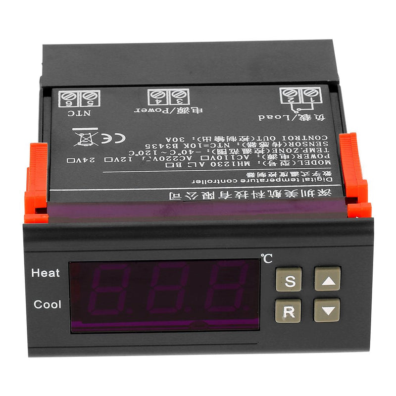 [Australia - AusPower] - 30A Digital Temperature Controller Refrigeration Heating Regulator with Heat and Cool Control MH1230A AC220V 