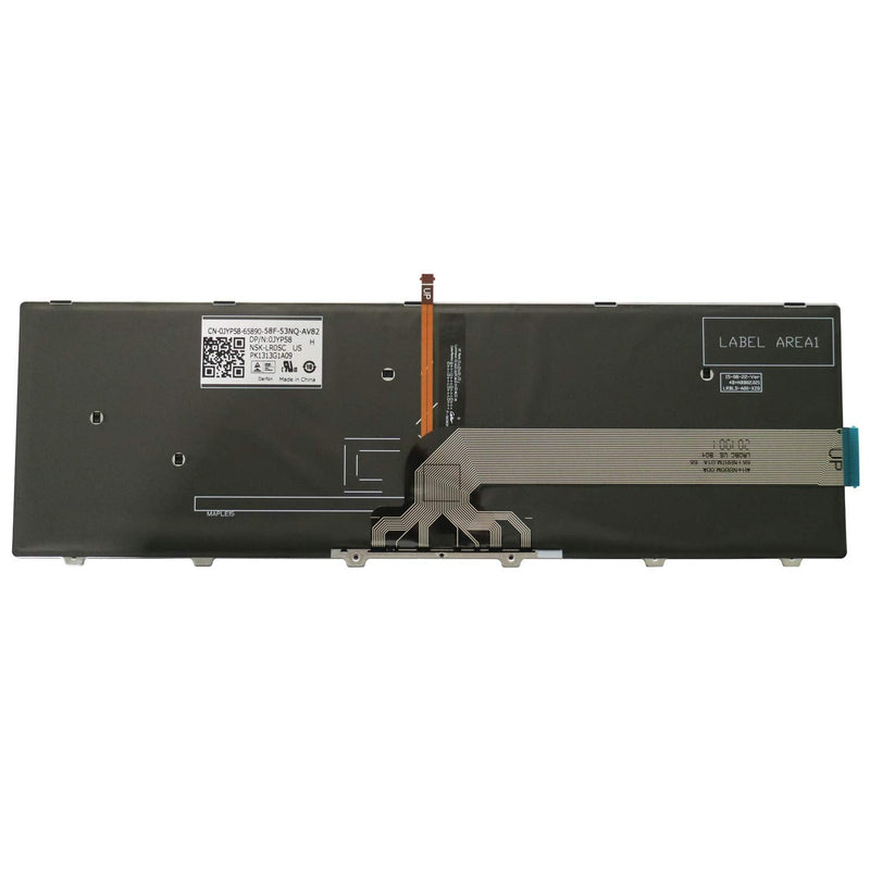 [Australia - AusPower] - AUTENS Replacement Keyboard for Dell Inspiron 15 5000 5542 5543 5545 5547 5548 5551 5552 5555 5557 5558 5559 5566 5576 5577 Laptop (White Backlight) White Backlight 