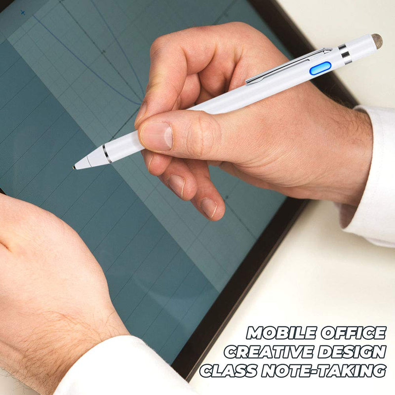[Australia - AusPower] - Stylus for Dell 2 in 1 Laptop Pencil, EVACH Digital Pencil with 1.5mm Ultra Fine Tip Stylus Pen for Dell 2 in 1 Laptop, White 