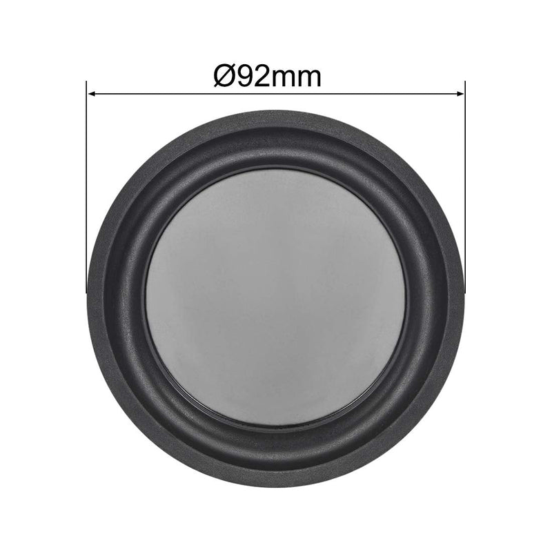 [Australia - AusPower] - uxcell 2Pcs 3.5" 92mm Bass Speaker Passive Radiator Auxiliary Rubber Vibration Plate Subwoofer DIY Repair 