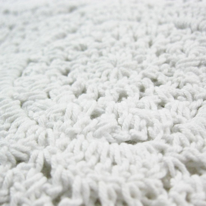 [Australia - AusPower] - kilofly Handmade Crochet Cotton Lace Table Placemats Doilies Value Pack [Set of 2], White 