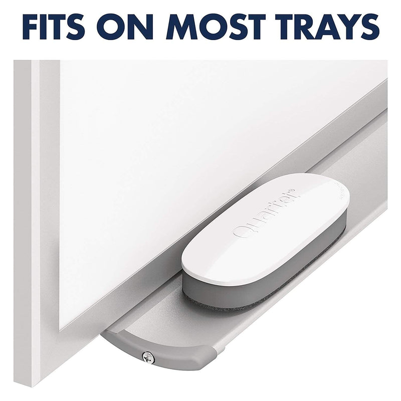 [Australia - AusPower] - Quartet White Board Dry Erase Board Eraser, 5" x 2", Max Clean for Dry Erase Markers, Includes Magnetic Caddy Holder, Perfect for Home School Supplies & Home Office Accessories (DFEB4) Standard (5" x 2") 