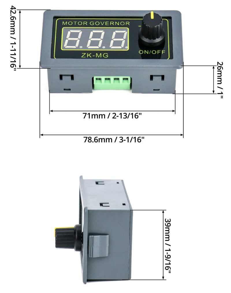 [Australia - AusPower] - QWORK Motor Speed Controller, Automatically Save Setting Parameters, Adjustable Speed Regulator with Stepless Variable Rotary Switch PWM Signal Generator Driver Module, DC 5V 12V 24V 30V150W 