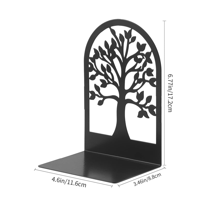 [Australia - AusPower] - MSDADA Bookends, Premium Book Ends for Shelves, Non Skid Metal Heavy Duty Bookend for Heavy Books, Book Ends for Home Office Decorative, Abstract Art Design Book Stopper Holder Supports (2pair) 2 