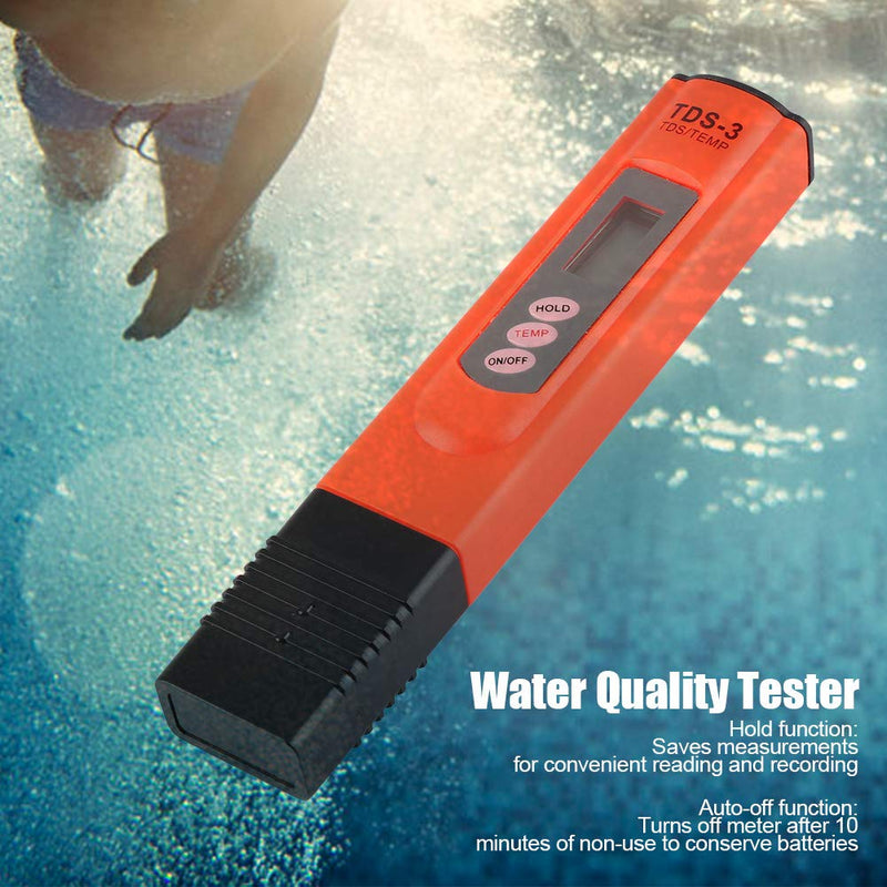[Australia - AusPower] - Water Quality Monitor, Accurate Digital LCD Tds Water Quality Purity Monitor Ph Meter Tester for Water Laboratories, The Aquaculture Industry, Hospitals, Swimming Pools 