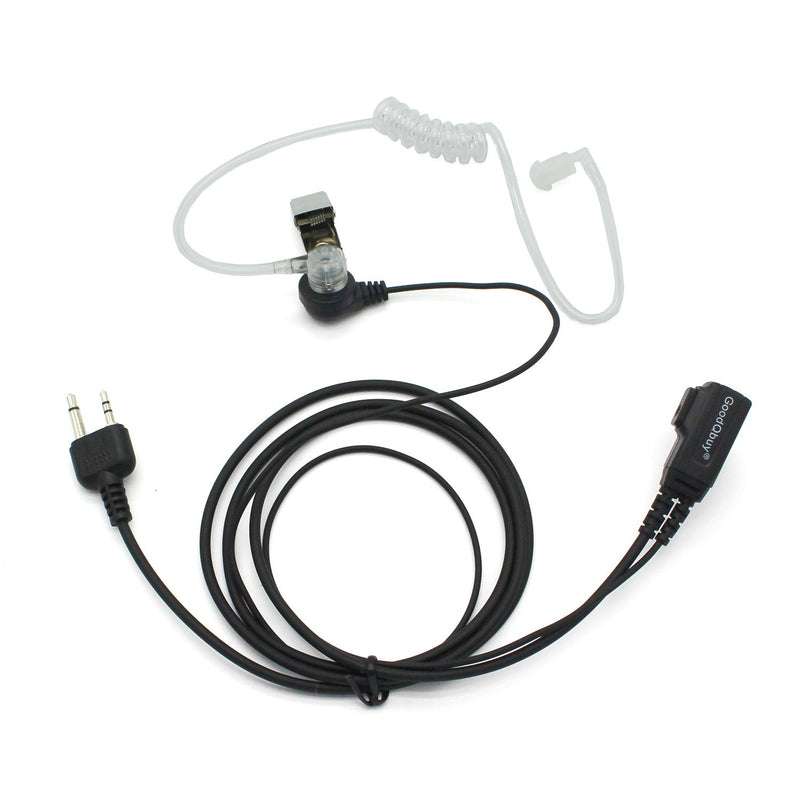 [Australia - AusPower] - Midland Walkie Talkie Earpiece,Covert Acoustic Tube Earpiece Headset with PTT is Compatible with MidlandGXT1000VP4 LXT500VP3 GXT1050VP4 GXT1000XB (2 Pack) 