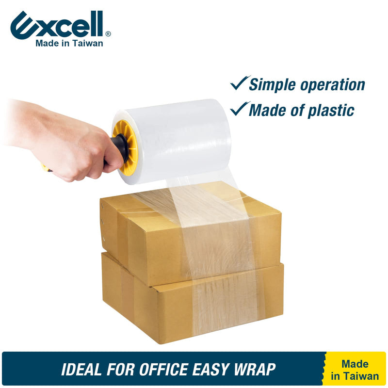 [Australia - AusPower] - Excell Mini Stretch Wrap Film Dispensers (3"Core), Handy Wrappers, Hand Held Stretch Film Dispenser with Brake, Use for Office, Home, Stores and Warehouses 