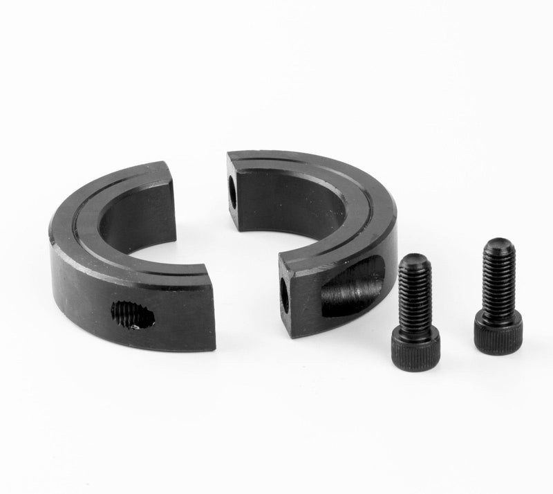 [Australia - AusPower] - Jeremywell 1-1/4" Bore Double Split Shaft Collar Black Oxide Set Screw Style (2 PCS) 