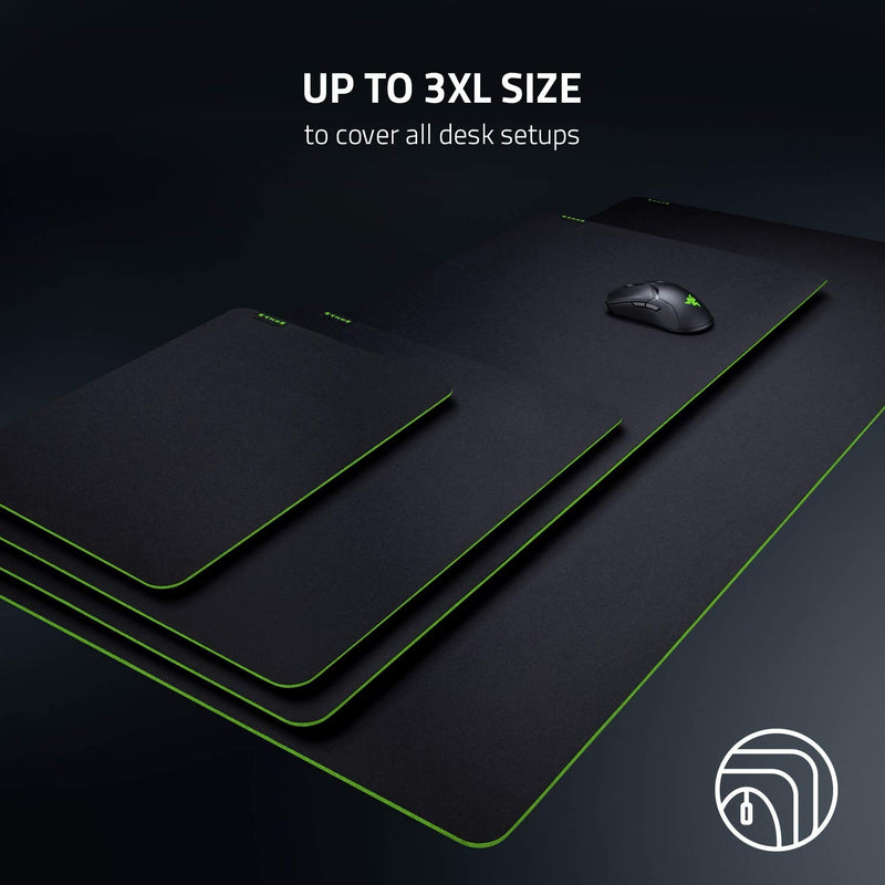[Australia - AusPower] - Razer Gigantus v2 Cloth Gaming Mouse Pad (Medium): Thick, High-Density Foam - Non-Slip Base - Classic Black Medium Mat 