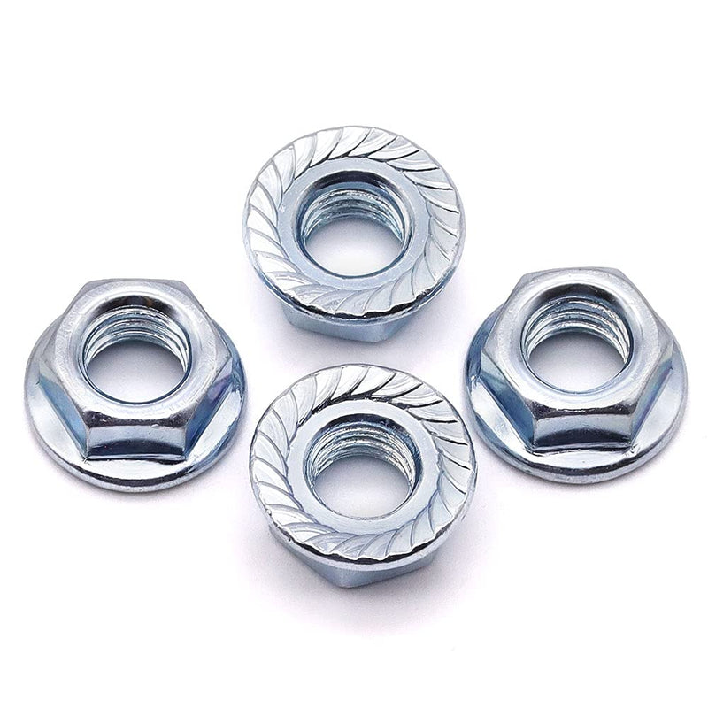 [Australia - AusPower] - 1/4-20 UNC Serrated Flange Hex Locknuts Zinc Plated Carbon Steel 25 Pack 1/4-20 (25 pack) 