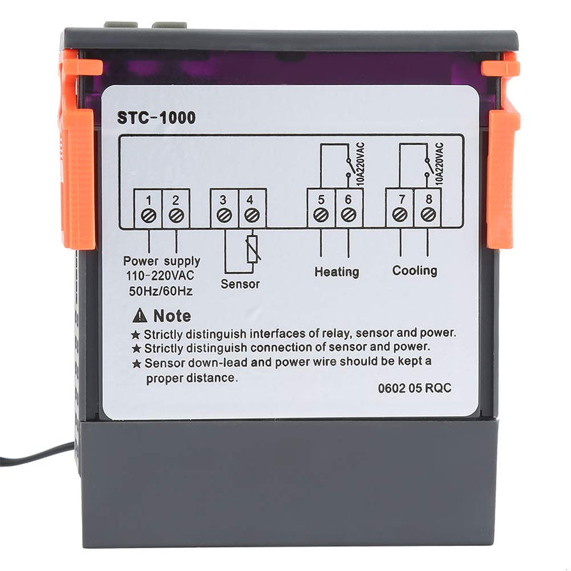 [Australia - AusPower] - Temperature Controller STC-1000 Digital Thermostat Controller with LCD Display 110-220V, -50℃~99℃/-58~210℉ 