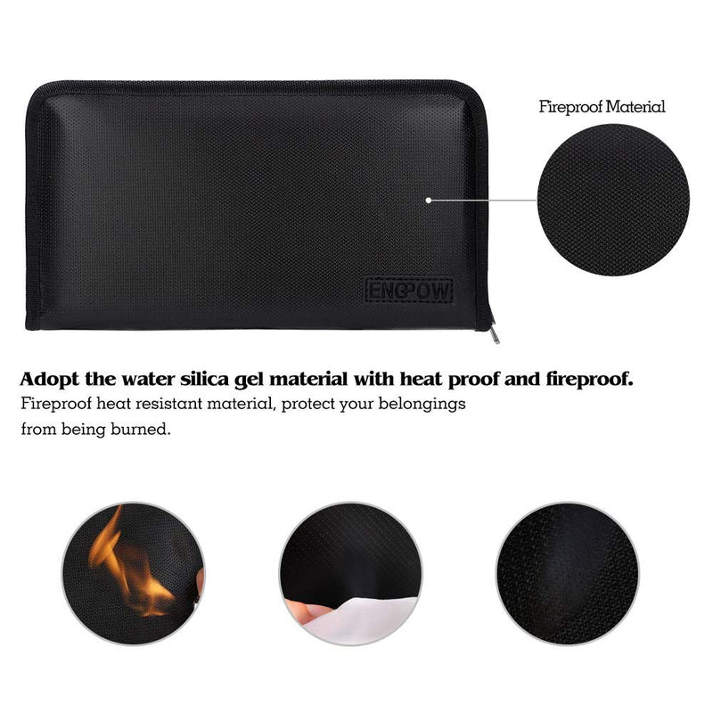 [Australia - AusPower] - Expanding File Folder Document Organizer Fireproof Money Bag A5 Size 13 Pockets Zipper Closure Portable Filing Wallet Holder Storage for Check,Bill,Receipts,Tickets(11.4" x 6.3") 