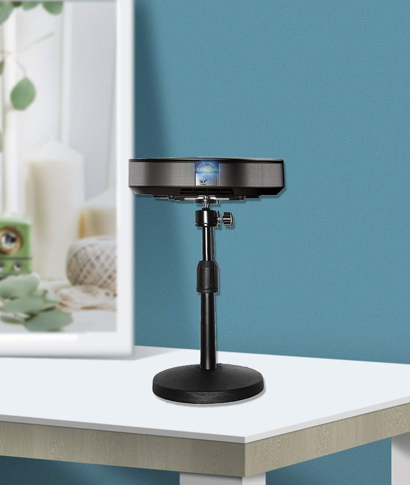 [Australia - AusPower] - Desktop Mini Projector Stand, Angle Adjustable Mini Projector Stand 1/4in Mounting Screw, Length 8-12in/20-30cm, Load 6.6 lbs/3kg 360° Rotatable Projector CCTV DVR 