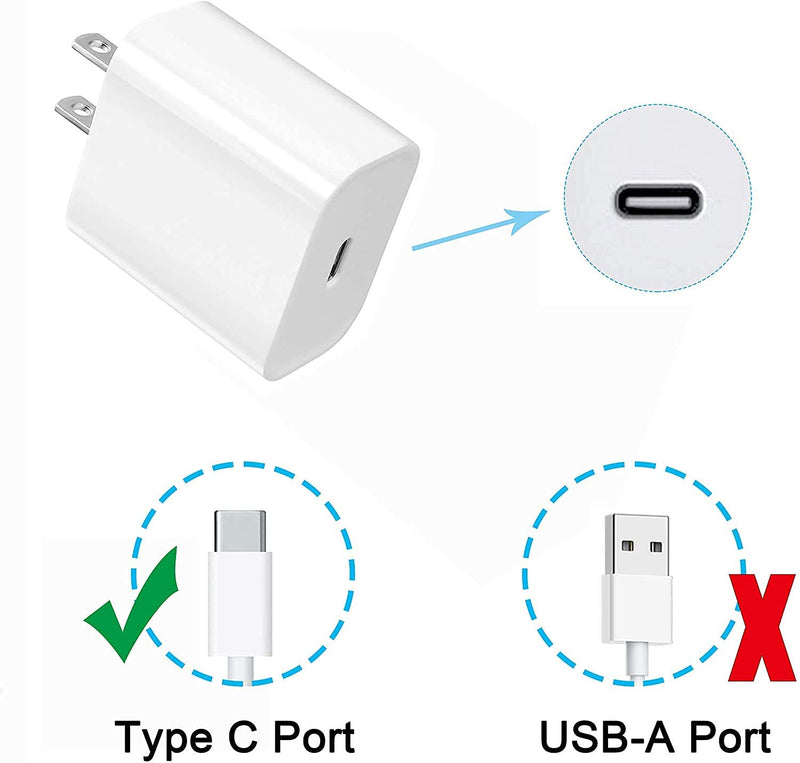 [Australia - AusPower] - 20W USB C Wall Charger,2 Pack PD Fast Cube Charger,Compact Type C Power Adapter Compatible with iPhone 13/12/Mini/Pro/Max, iPhone 13/12/11 Pro Max, iPhone Xs/XR, AirPods Pro, iPad Pro and More 