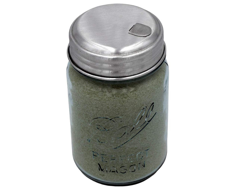 [Australia - AusPower] - Sugar Lid With Flap, Retro Style, for Pouring, Shaking, Dispensing Sugar by Mason Jar Lifestyle (2 Pack, Regular Mouth) Aluminum 