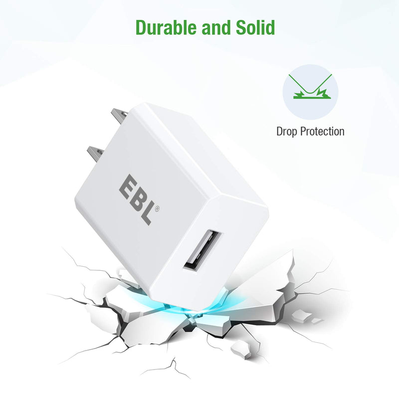[Australia - AusPower] - EBL USB Wall Charger, 5V 2.1A Charger Adapter(Model: M5129) for EBL Charger Power Supply (Model: C9008 C9010N 6828 FY-408 FY-409 6201) and iPhone, Galaxy, HTC, LG, Table, Motorola and More 