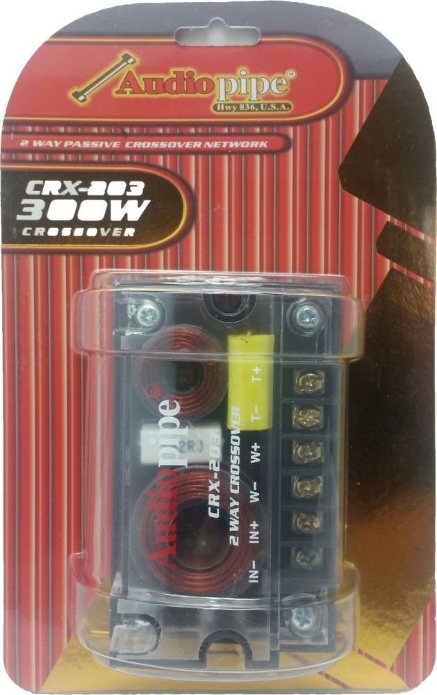 [Australia - AusPower] - Audiopipe 2 Way Crossover CRX-203 400 Watts Passive Crossover Car Audio Tweeter 