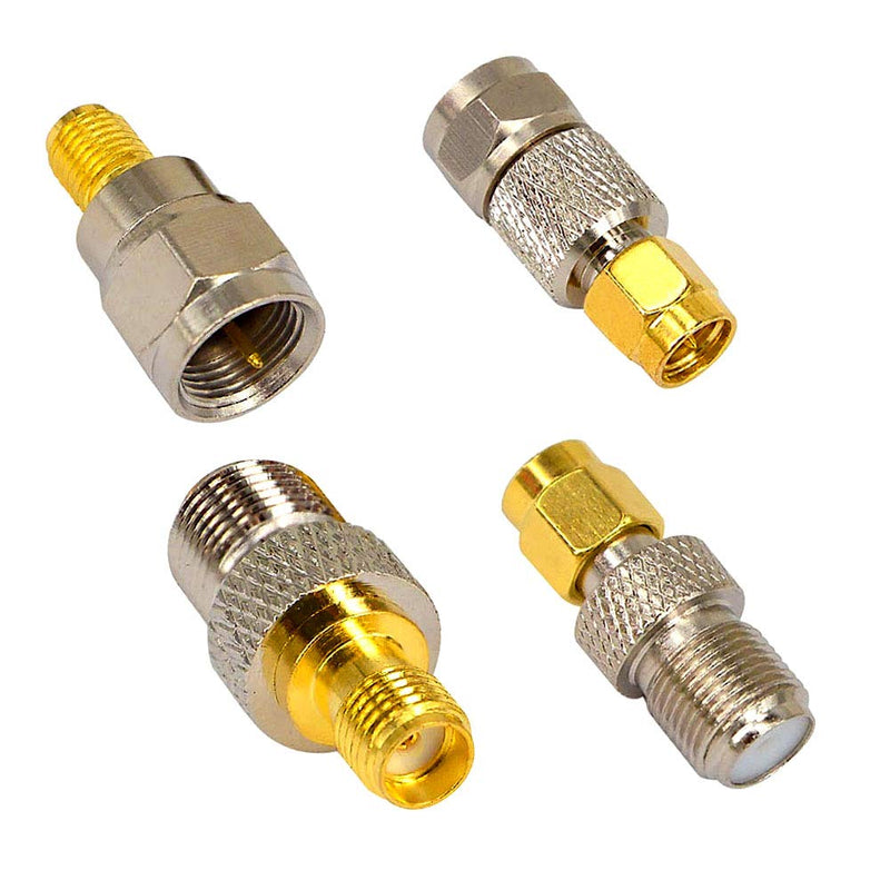 [Australia - AusPower] - onelinkmore SMA to F Coax Kit RF Coaxial Adapter Kits SMA to F Antenna Connector TV Coax Adapter Connector for DAB+/FM/AM Radio Pioneer Spectrum Analyzer sdr Dongle rtl-sdr Coax Cable Adapter 