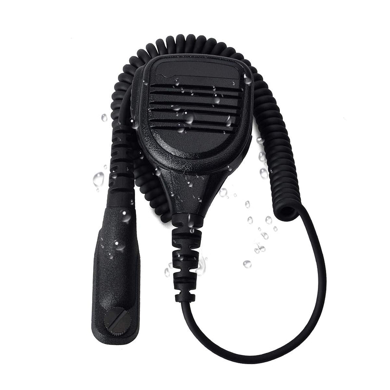 [Australia - AusPower] - HYS IP54 Waterproof Speaker Shoulder Microphone, Handheld Remote Speaker Mic with Reinforced Cable for APX4000 APX6000 APX7000 XPR6350 XPR6550 XPR7350 XPR7550 APX 4000 6000 7000 8000 