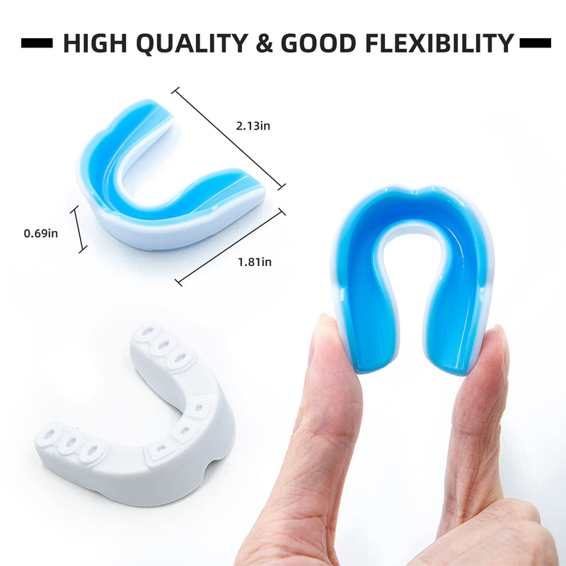 [Australia - AusPower] - AITUSI Kids Youth Mouth Guard for Sports, Boys Girls Mouthguard for Football Boxing MMA Lacrosse Basketball Taekwondo Karate Wrestling ( 5 Pack ) 