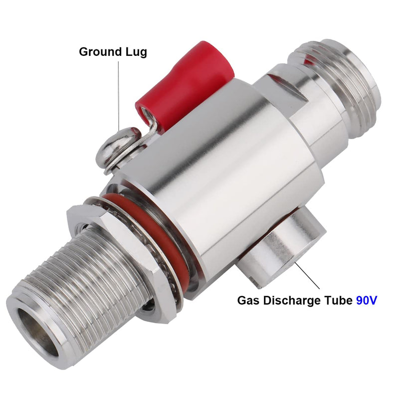 [Australia - AusPower] - RFiotasy Coaxial N Type Lightning Arrestor 0 to 6 GHz (N-Female/N-Female) 50ohm, Protects 3G,4G,LTE, GPS,2.4GHz/5GHz Wi-Fi, 900MHz,Ham Other Outside Antennas 