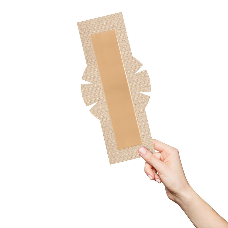 [Australia - AusPower] - MedVanceTM Silicone - Bordered Silicone Adhesive Foam Dressing, Post Elbow, Shoulder Knee Surgery, (4"x12" w/Wings) 4"x12" w/ Wings 