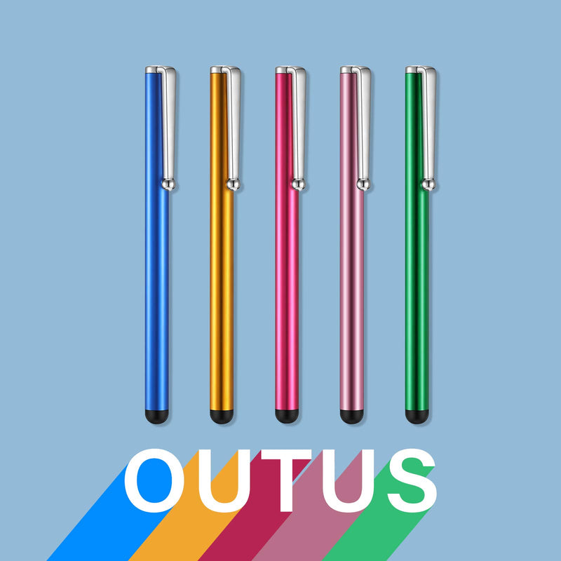 [Australia - AusPower] - 130 Pieces Stylus Pens for Touch Screens Slim Capacitive Stylus Universal Digital Pen Compatible with Most Devices with Capacitive Touch Screen, 10 Colors 