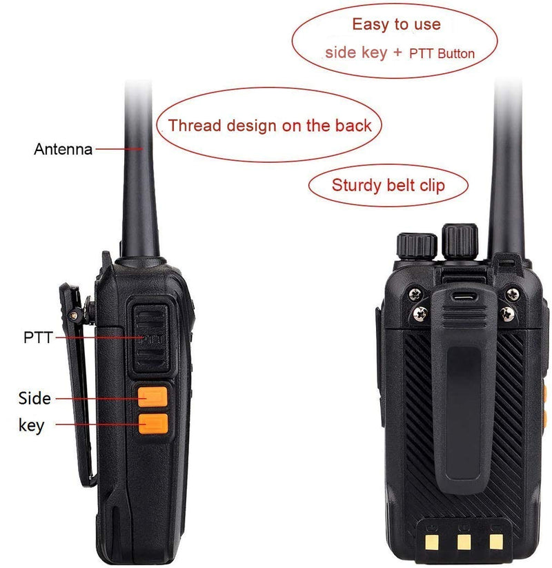 [Australia - AusPower] - Retevis RT27 2 Way Radio Rechargeable,Long Range Two Way Radios,Walkie Talkie for Adults,22 CH Handheld VOX Hands Free USB Charging,Business Warehouse School Outdoor(1 Pack) 