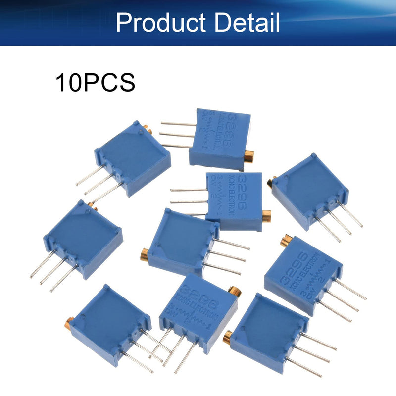 [Australia - AusPower] - Heyiarbeit 1M Ohm 3296W-105 Trimmer Potentiometer 3 Pins Carbon Film Variable Potentiometer for Printed Circuit Boards Televisions Induction Cookers 10pcs 3296W-105 1M 10PCS 