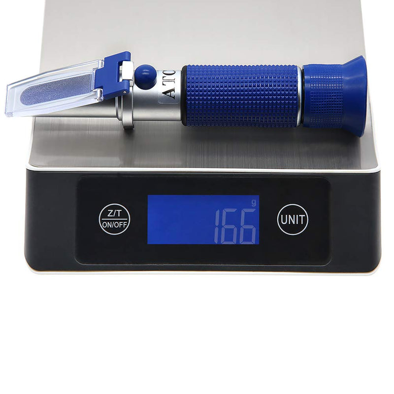 [Australia - AusPower] - AMTAST Brix Refractometer with ATC for Liquid Fruit Canned Food Sugar Content Test 0-32% Brix Refractometer Automatic Temperature Compensation 