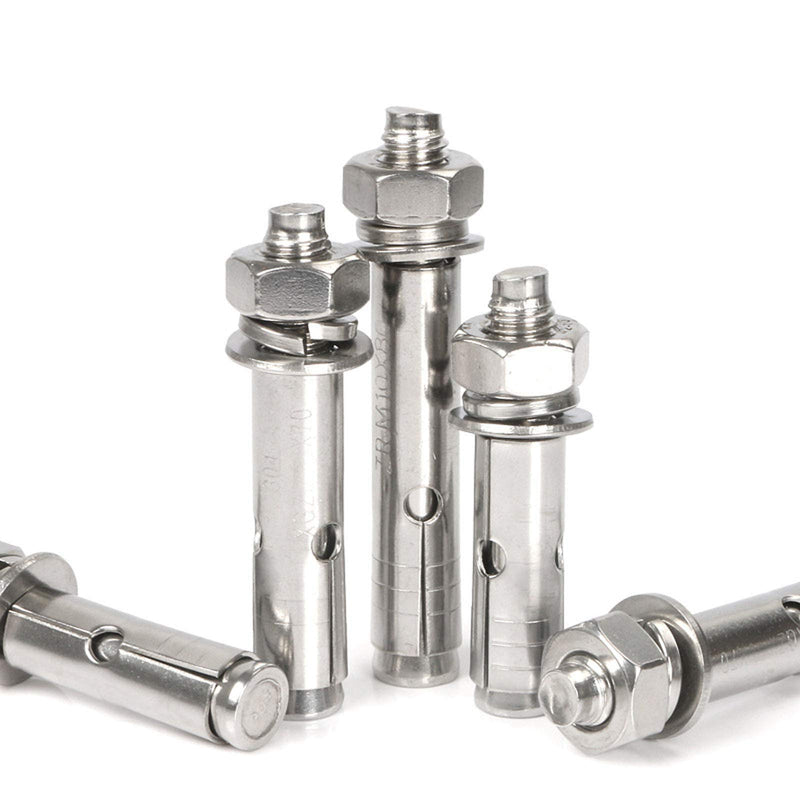 [Australia - AusPower] - 2 Pcs M12 x 80mm 304 Stainless Steel Expansion Bolt External Hex Expansion Screw Bolt Sleeve Anchor，Pool-Safety-Cover Expansion Bolts 