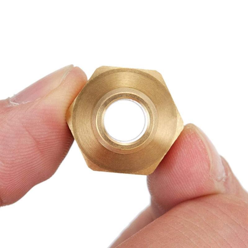 [Australia - AusPower] - Litorange 5 PCS Solid Brass Pipe Fitting and Air Hose End Fitings 3/8" Barb x 3/8" NPT Male Thread Pipe Adapter 