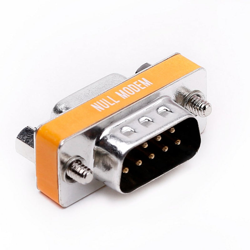 [Australia - AusPower] - DB9 null modem male to female slimline data transfer serial port adapter 2 Pack 