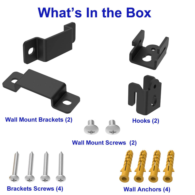 [Australia - AusPower] - Universal Speaker Wall Mount for Sony, Vizio, Samsung, Roku, and More Sound Speakers, Speaker Brackets for Rear Satellite Speakers or Sound Bar, Mounted Under TV on Wall 