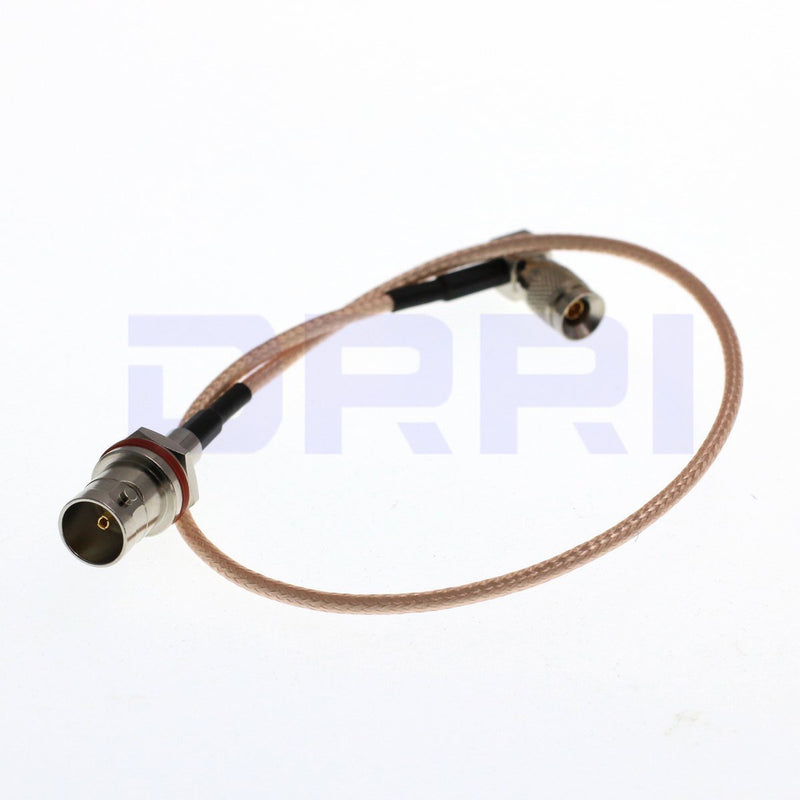 [Australia - AusPower] - DRRI HD SDI BNC Female Bulkhead to DIN 1.0/2.3 Male Straight 75ohm RG179 Pigtail Cable for Blackmagic HyperDeck Shuttle 