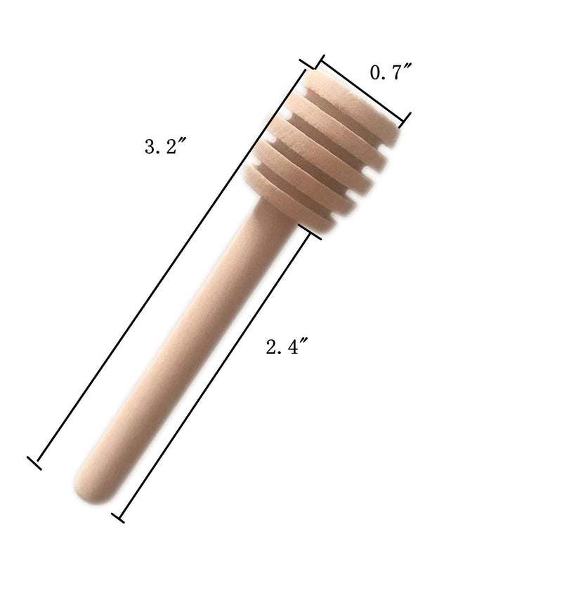 [Australia - AusPower] - YYGMSS 50 Pcs Honey Dipper Stick Mini Wooden Dispensing Collecting Kitchen Dining (3 inch) (50pcs) 50pcs 