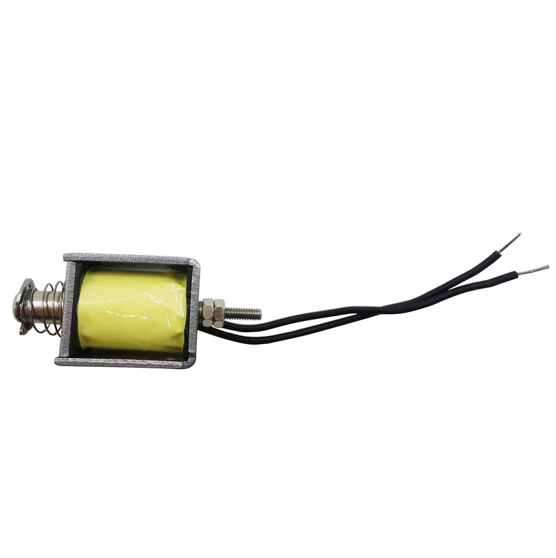 [Australia - AusPower] - 2PCS Mini Push Pull Linear Solenoid Electromagnet Adjustable 10mm Stroke DC 12V 42? 0.28A Open Frame Mini Frames Actuator Electric DC Magnet Solenoid DS-0520S 