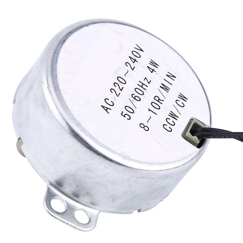 [Australia - AusPower] - AC 220-240V 4W Synchronous Motor 50/60Hz CCW/CW Electric Synchron Geared Motor(8-10RPM) 