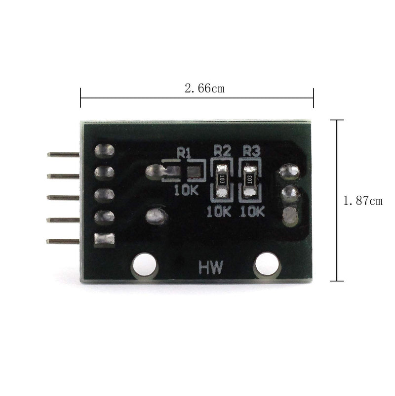 [Australia - AusPower] - Maxmoral 2pcs Rotary Encoder Module KY-040 360 Degrees for Arduino Compatible Brick Sensor Switch Development Board 