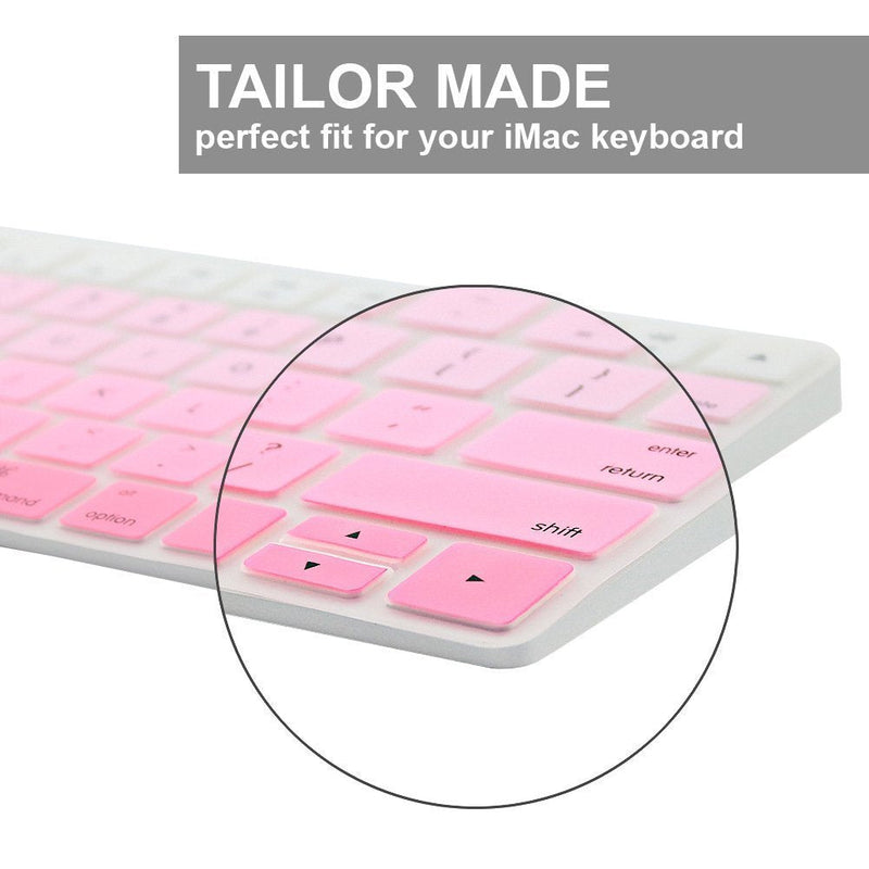 [Australia - AusPower] - JIFF 2 in 1 Bundle - Silicone Soft Skin Protector Covers for Apple Magic Keyboard (MLA22LL/A) with US Layout and MAC Apple Magic Mouse (Pink) Pink 