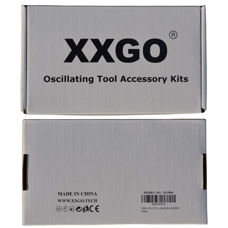 [Australia - AusPower] - XXGO 4 Pcs 3.5 Inch Triangle Hook & Loop Oscillating Multitool Sanding Pads No.XG9004 
