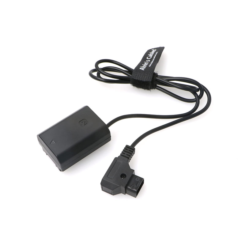 [Australia - AusPower] - Alvin's Cables NP-FZ100 Dummy-Battery to Dtap Power Cable for Sony A7III A7R A9 ILCE-9 FX3 Digital Camera Straight Cable 