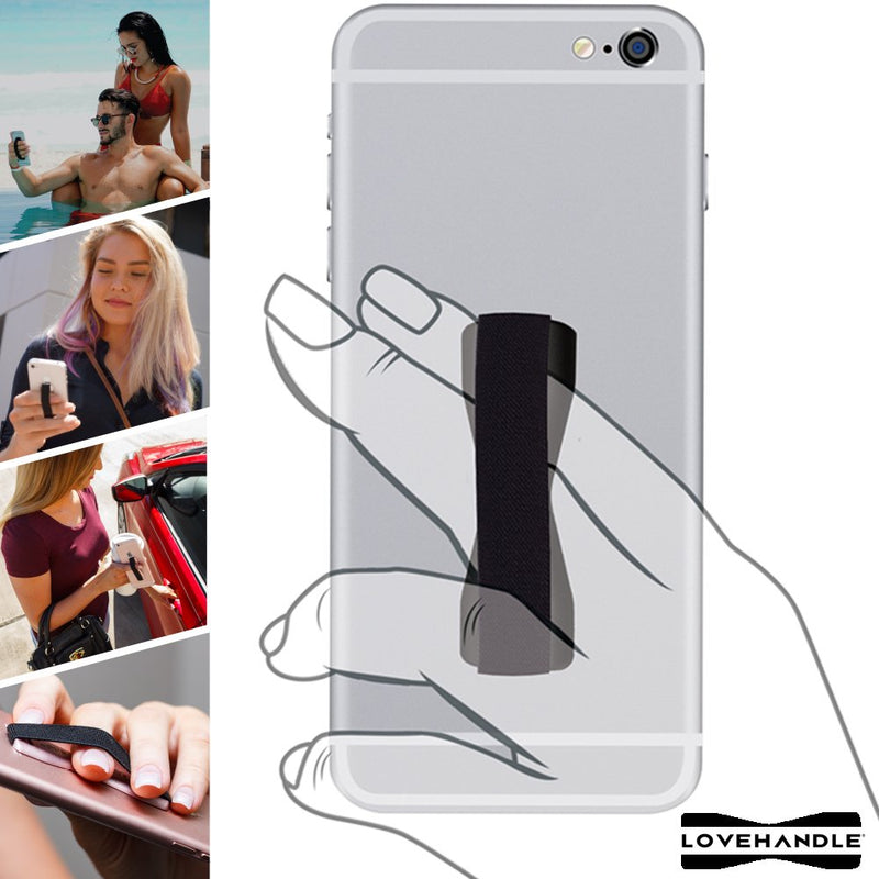 [Australia - AusPower] - LoveHandle Universal Phone Grip for Most Smartphones, Mini Tablets and Cases, Tie Dye Design Elastic Strap with Black Base, lh-01-tiedye LH-01 (Universal Grip) 