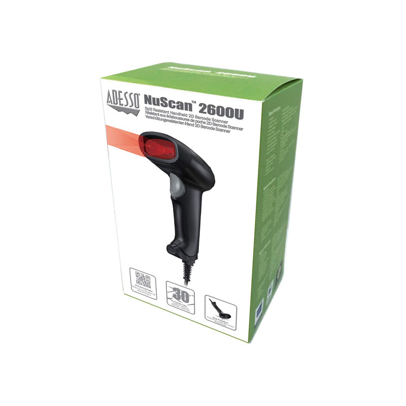 [Australia - AusPower] - Adesso NuScan 2600U 2D Handheld Barcode Scanner USB 