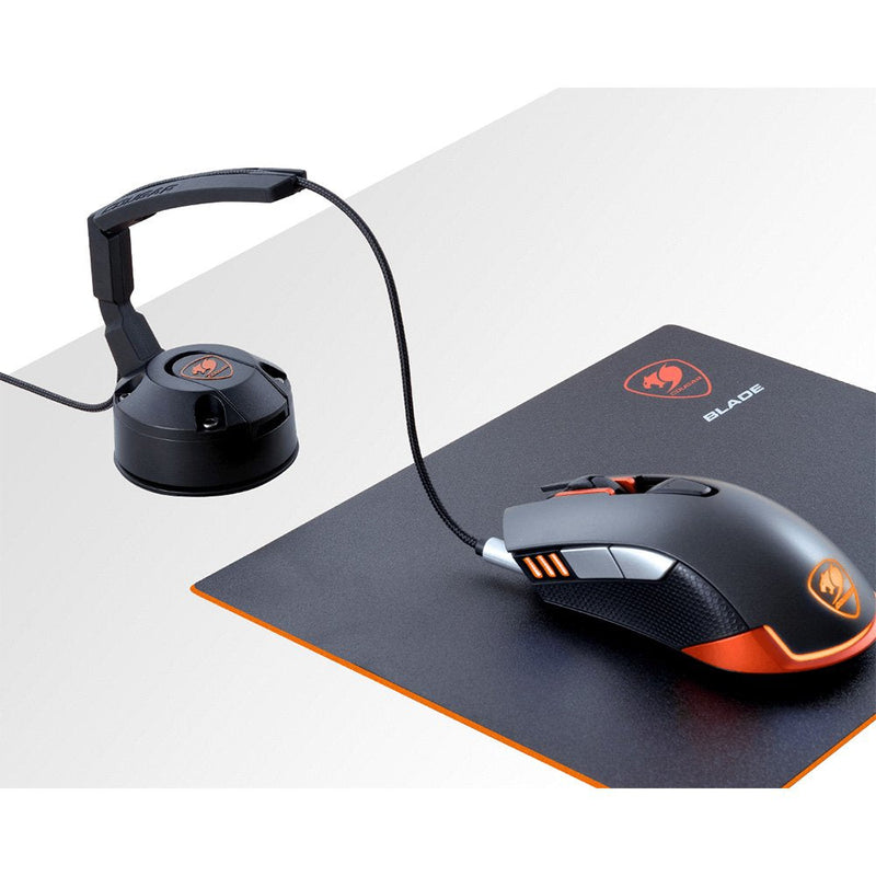 [Australia - AusPower] - Cougar gaming CGR-XXNB-MB1 Cougar Bunker Gaming Mouse Bungee, Black with an Orange Cougar Symbol 