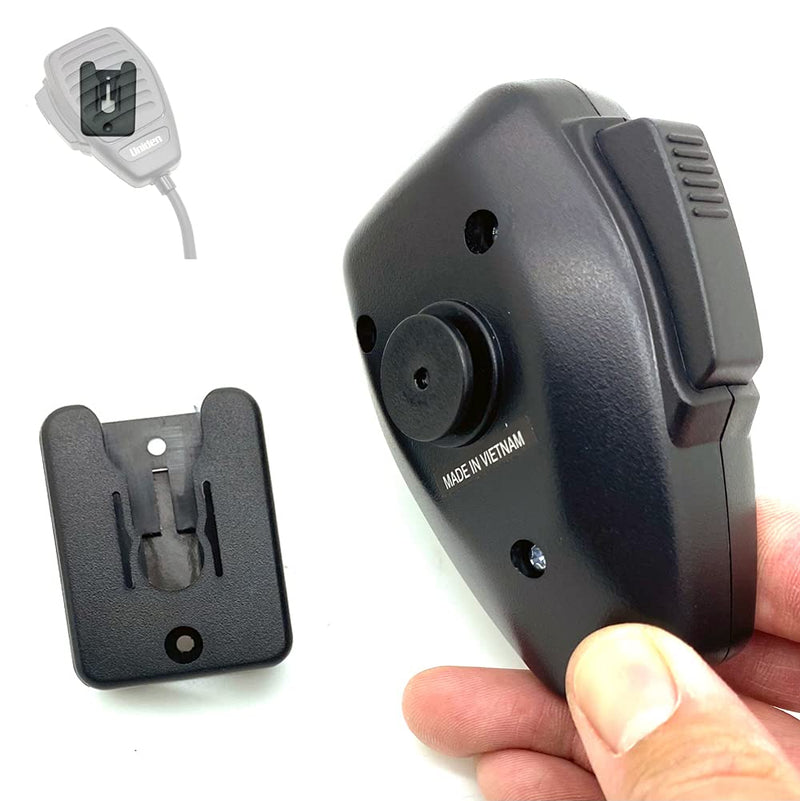 [Australia - AusPower] - LycoGear Multi Angle Adhesive Dashboard and Console Holder Mount for All Ham CB Radio Microphone Mic Hanger with Adhesive Back, Pre Drill Holes & Single T Tab Connection, MT-D9+KLP-X2 