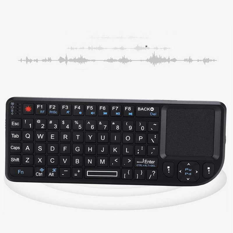 [Australia - AusPower] - 2.4GHz Wireless Touchpad Keyboard, Super Thin&Lightweight Rechargeable Ultra Mini Thin USB Backlit Keyboard, Plug and Play Fits for HTPC, for PS3/4 