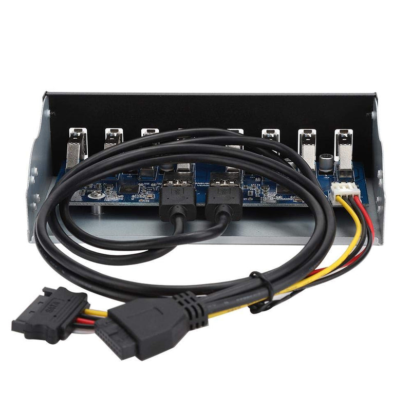 [Australia - AusPower] - USB3.0 8 Port HUB Optical Drive Panel 19PIN 8 Port Hub Optical Drive Extension Front Panel Adapter for PC Computer, Extension Drive Front Panel 