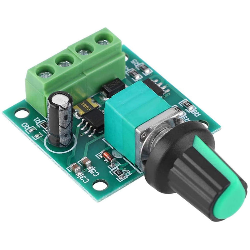 [Australia - AusPower] - 1.8v 3v 5v 6v 7.2v 12v 2A 30W low voltage DC motor speed controller PWM 1803BK adjustable drive switch with speed control knob (5Pcs) 