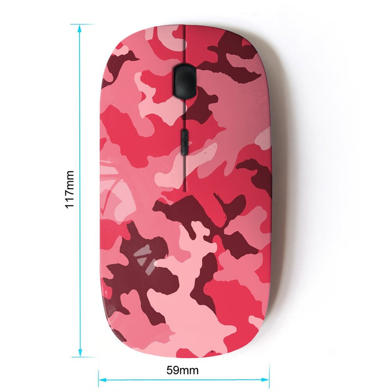 [Australia - AusPower] - KOOLmouse [ Optical 2.4G Wireless Computer Mouse ] [ Army Camouflage Pink Purple ] 